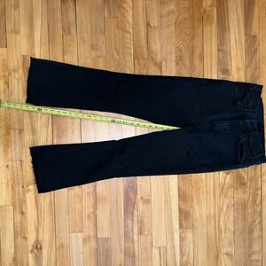 MOTHER Black High-Rise Straight Leg Ankle Jeans